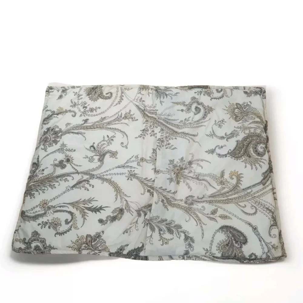 Lauren Ralph Lauren Newbury Port Pailsey Quilted 2 Pillow Shams Cream 20 X 26 In